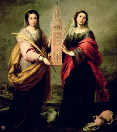St. Justina and St. Rufina, 1675 by Bartolomé Esteban Murillo